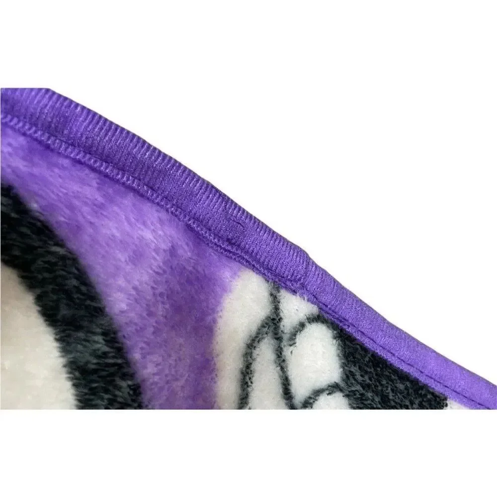 Disney Nightmare Before Christmas TNBC Purple Jack Oogie Plush Blanket 49